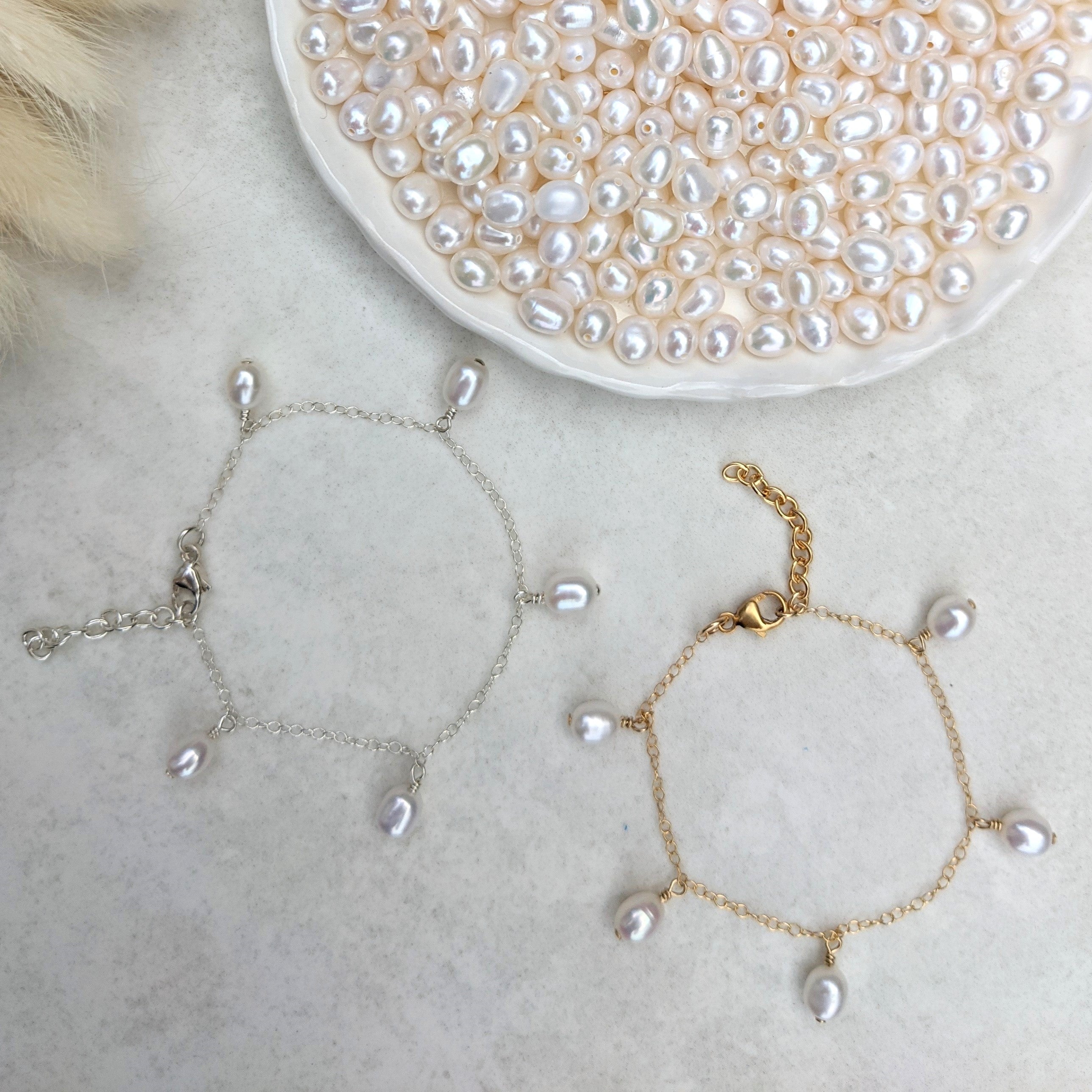 Womens Pearl Bracelet