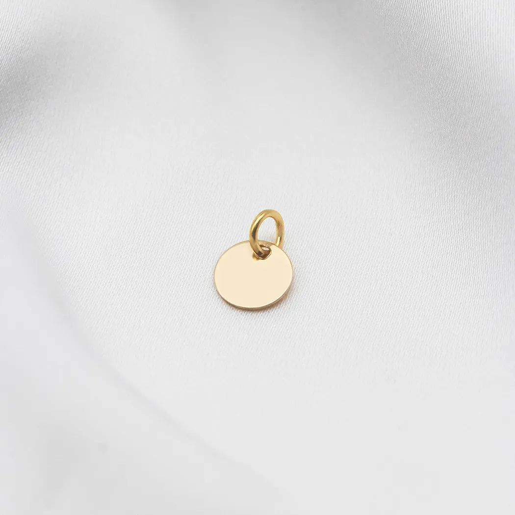 7mm Engraved Disc Charm Add On