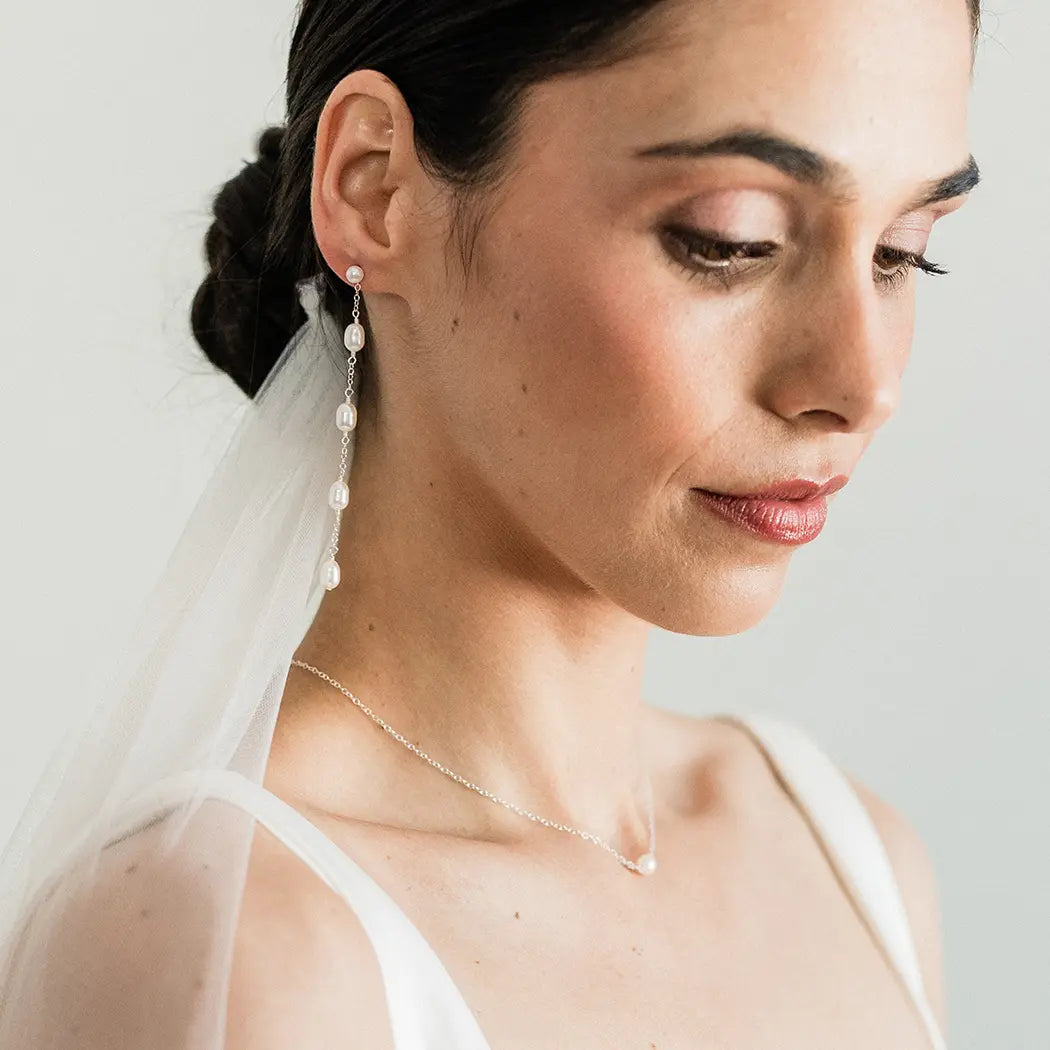 Classic Small Pearl Bridal Jewellery Set - Mini Cara