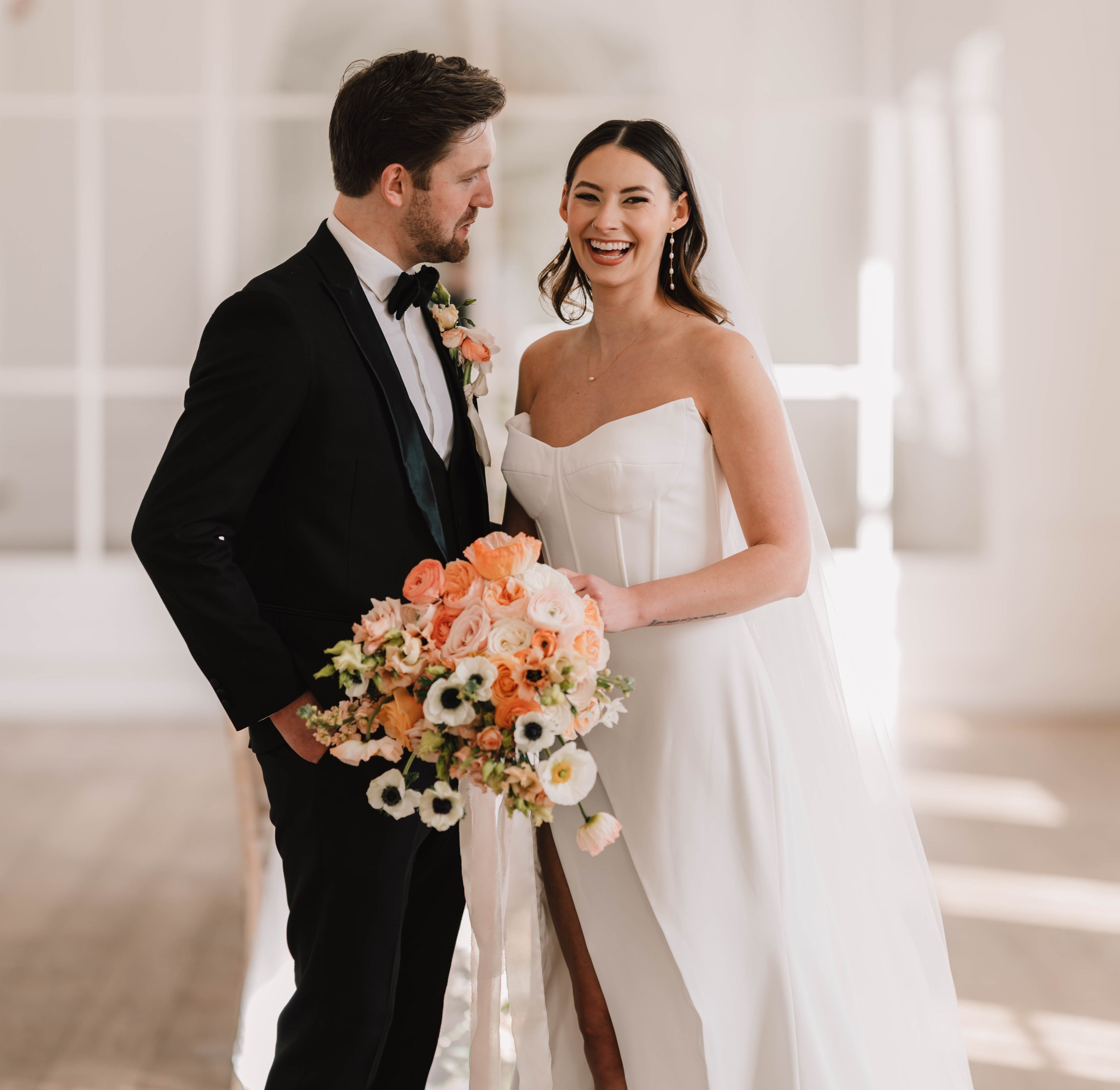 Emilie Pearl Statement Earrings for Brides