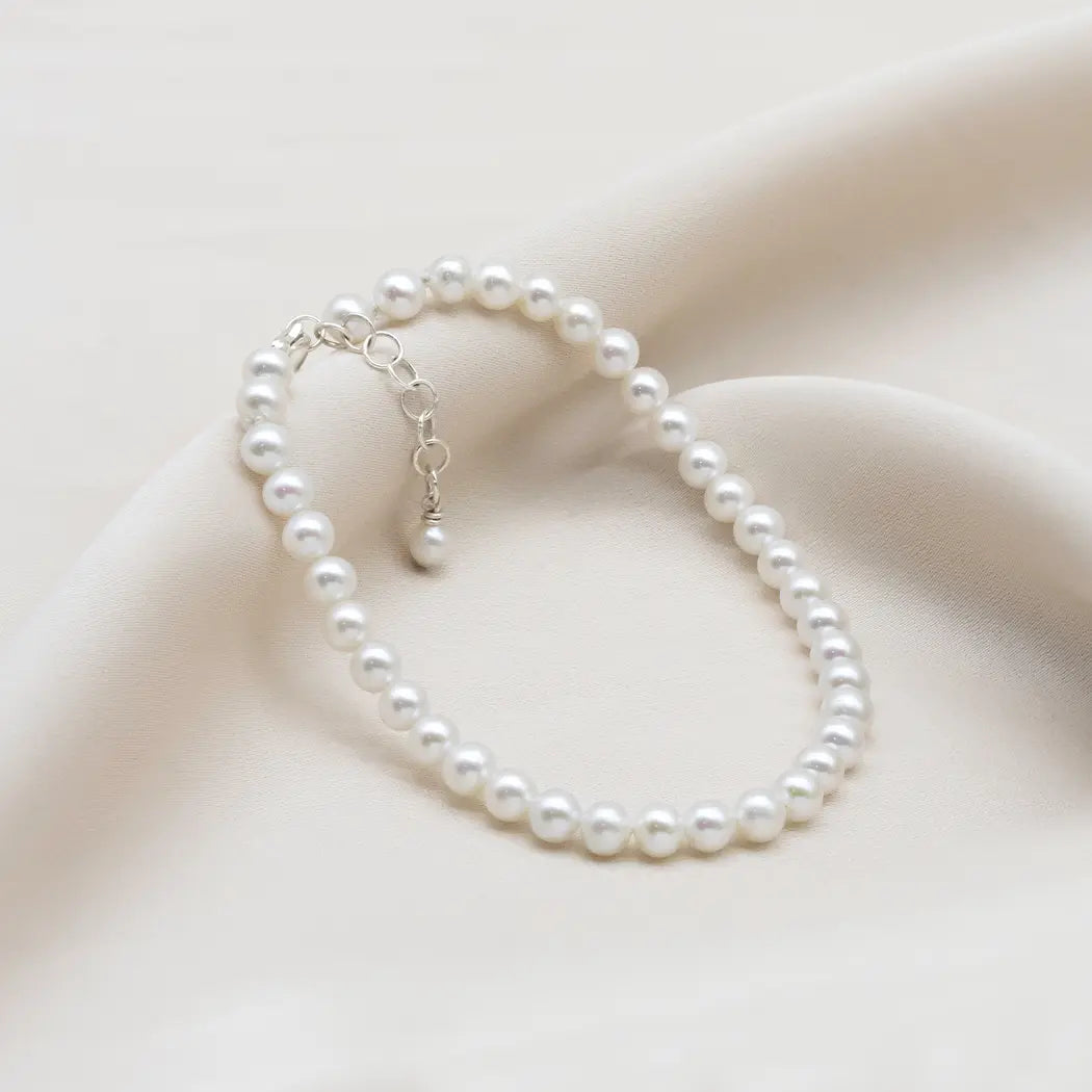 Classic Round Pearl Bracelet - Audrey