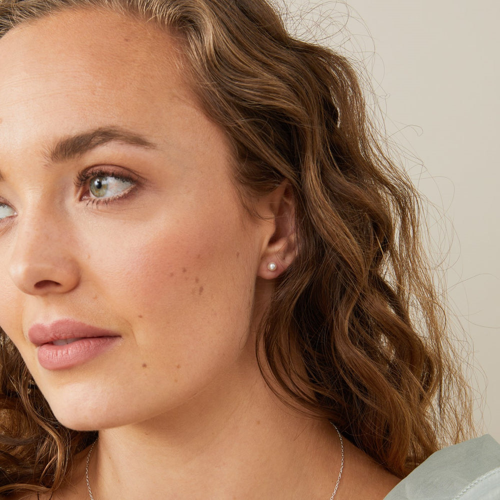 promotional items Gold Pearl Earrings Made in the UK Kiri Belle