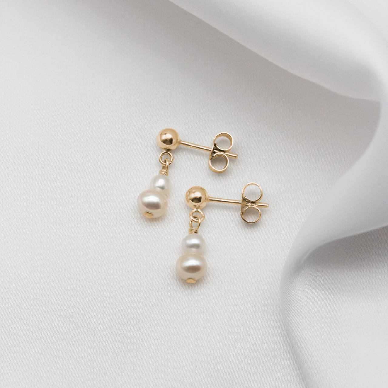 Two Pearl Necklace and Earring Set - Sophia