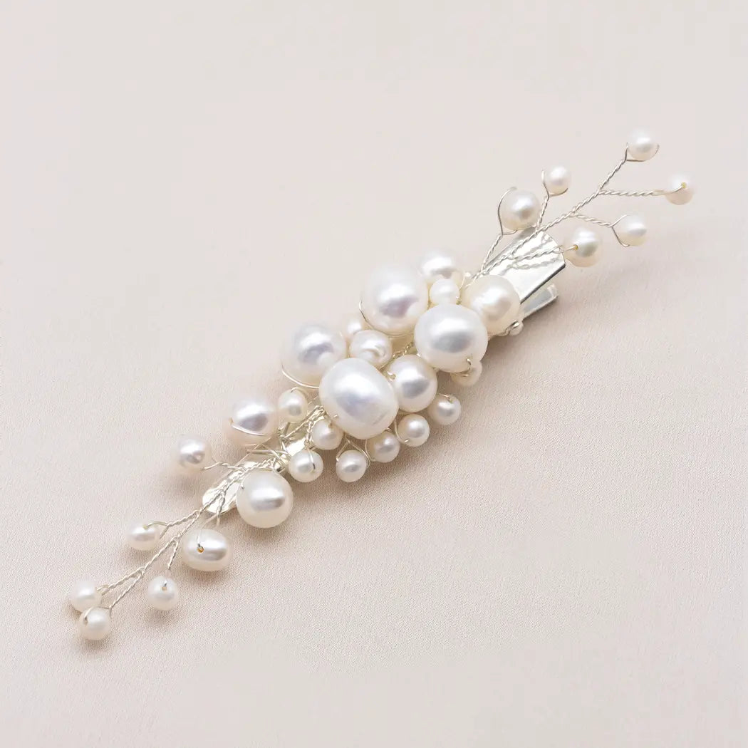 Large Pearl Bridal Hair Clip