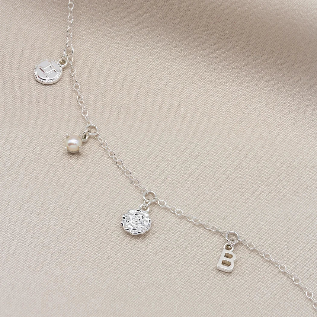 June Birthday Symbols Charm Bracelet