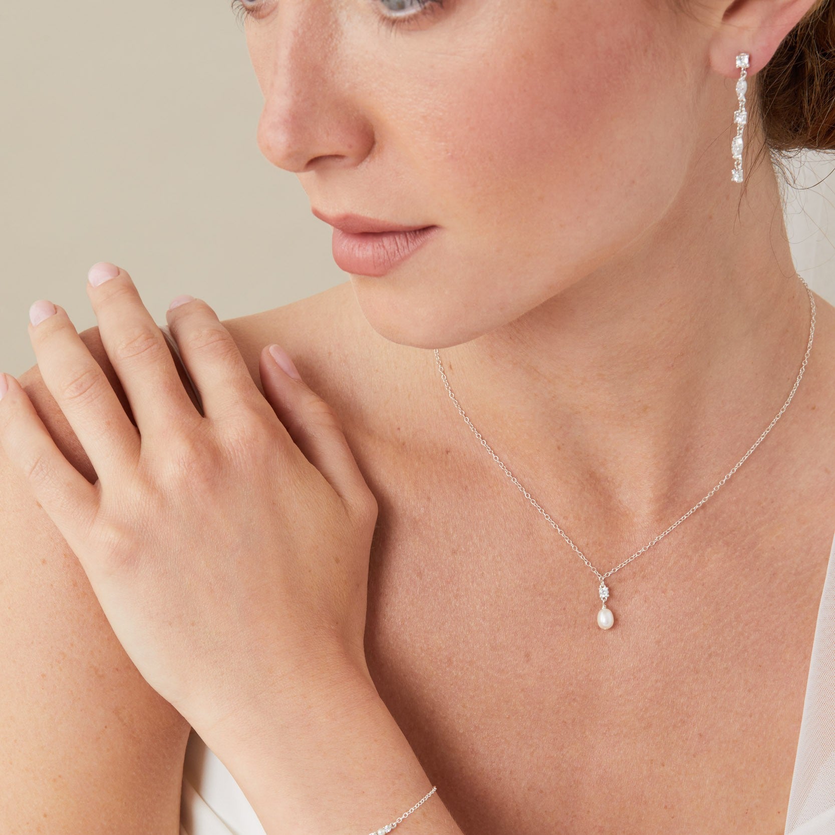 Small Dangle Stud Drop Earrings - Neith