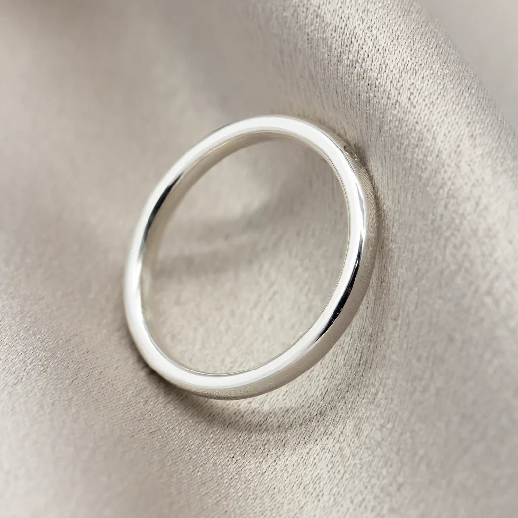 Sterling Silver Single Stone Ring - Della