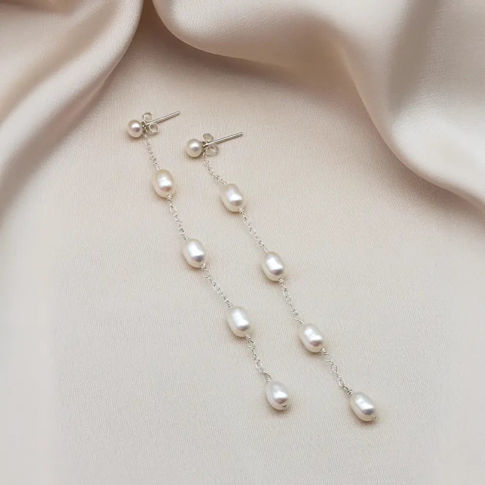 Classic Small Pearl Bridal Jewellery Set - Mini Cara