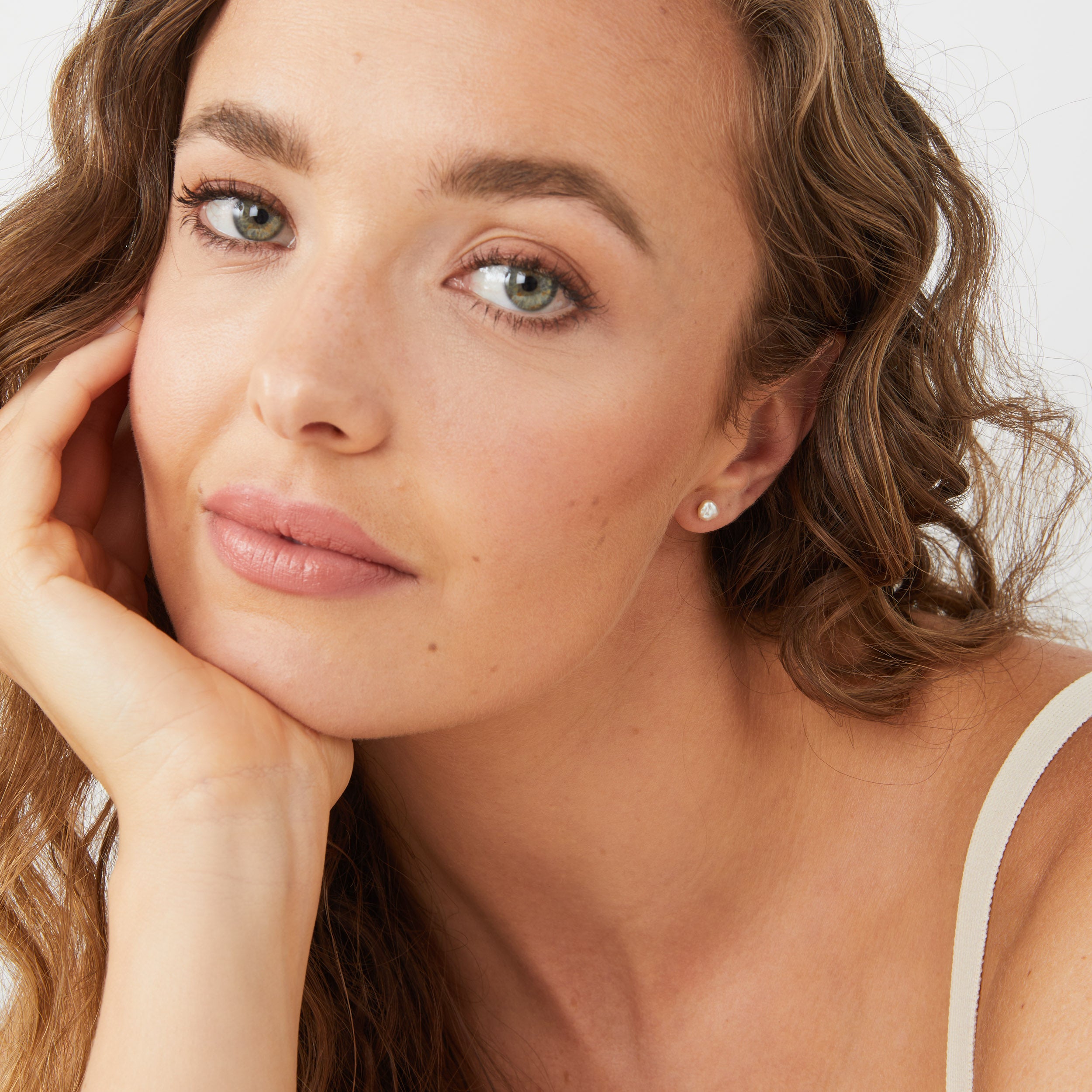 Mini Dot Keshi Pearl Stud Earrings