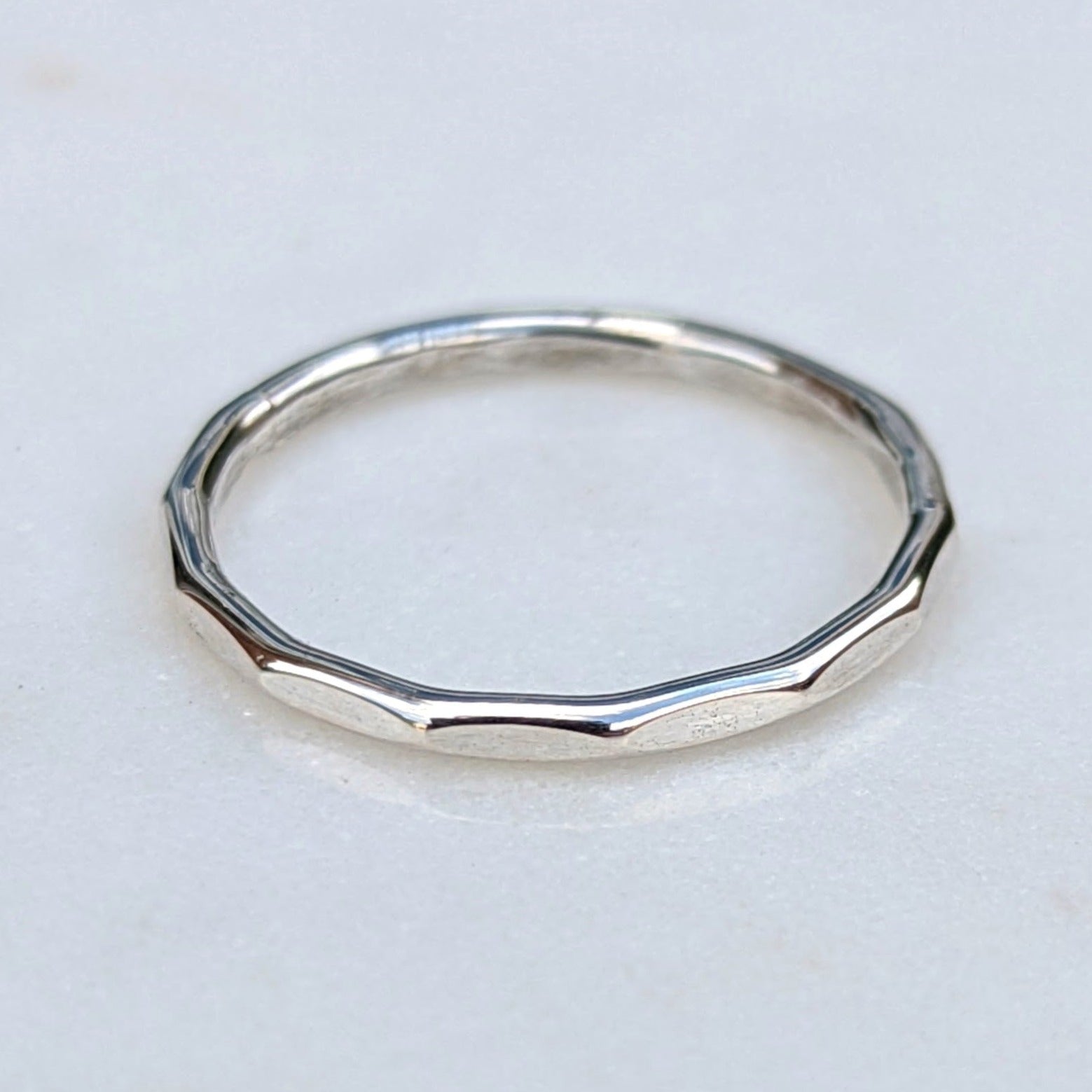 Hammered Silver Ring