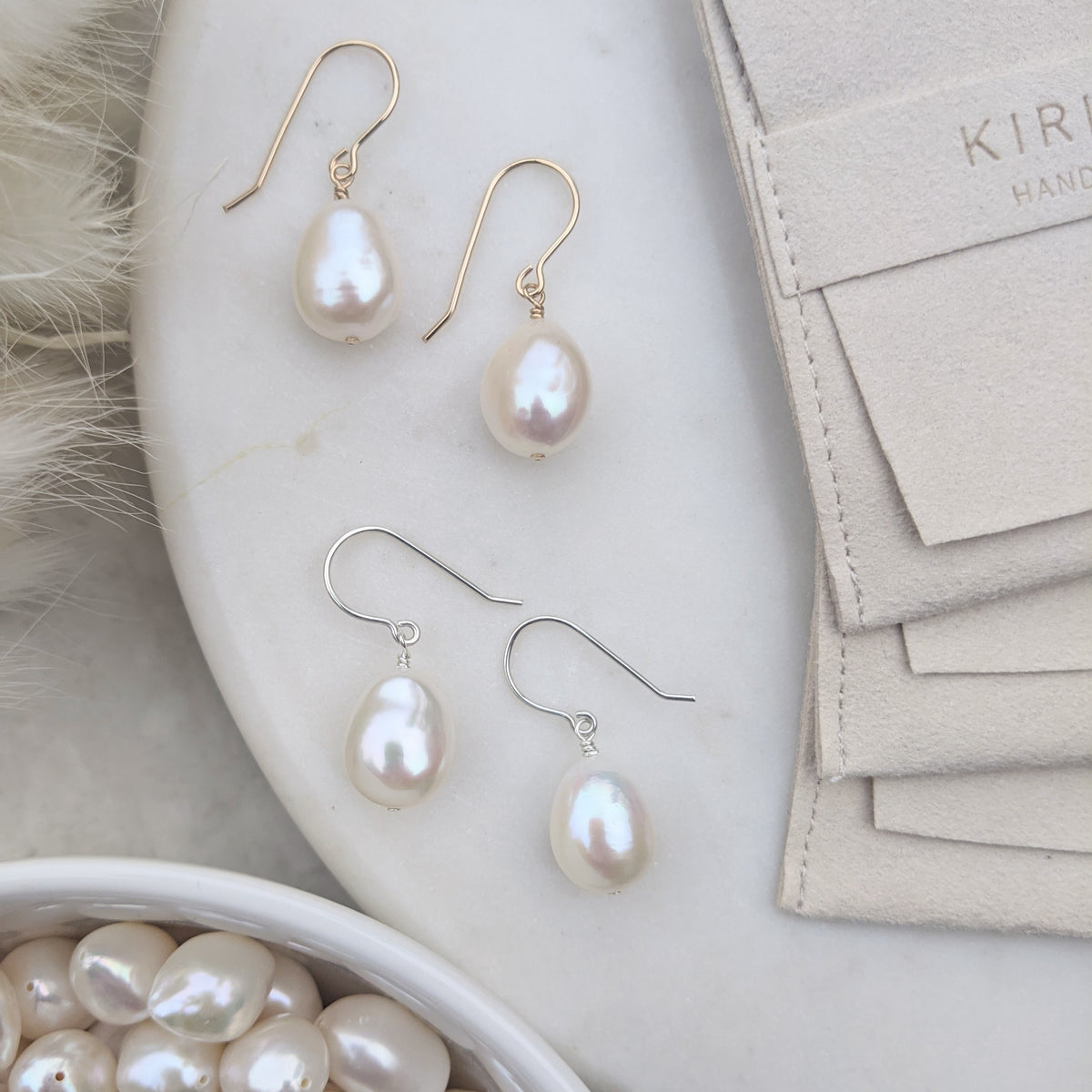 Real Perl Real Pearl Earrings | Made in the UK | Kiri & Belle