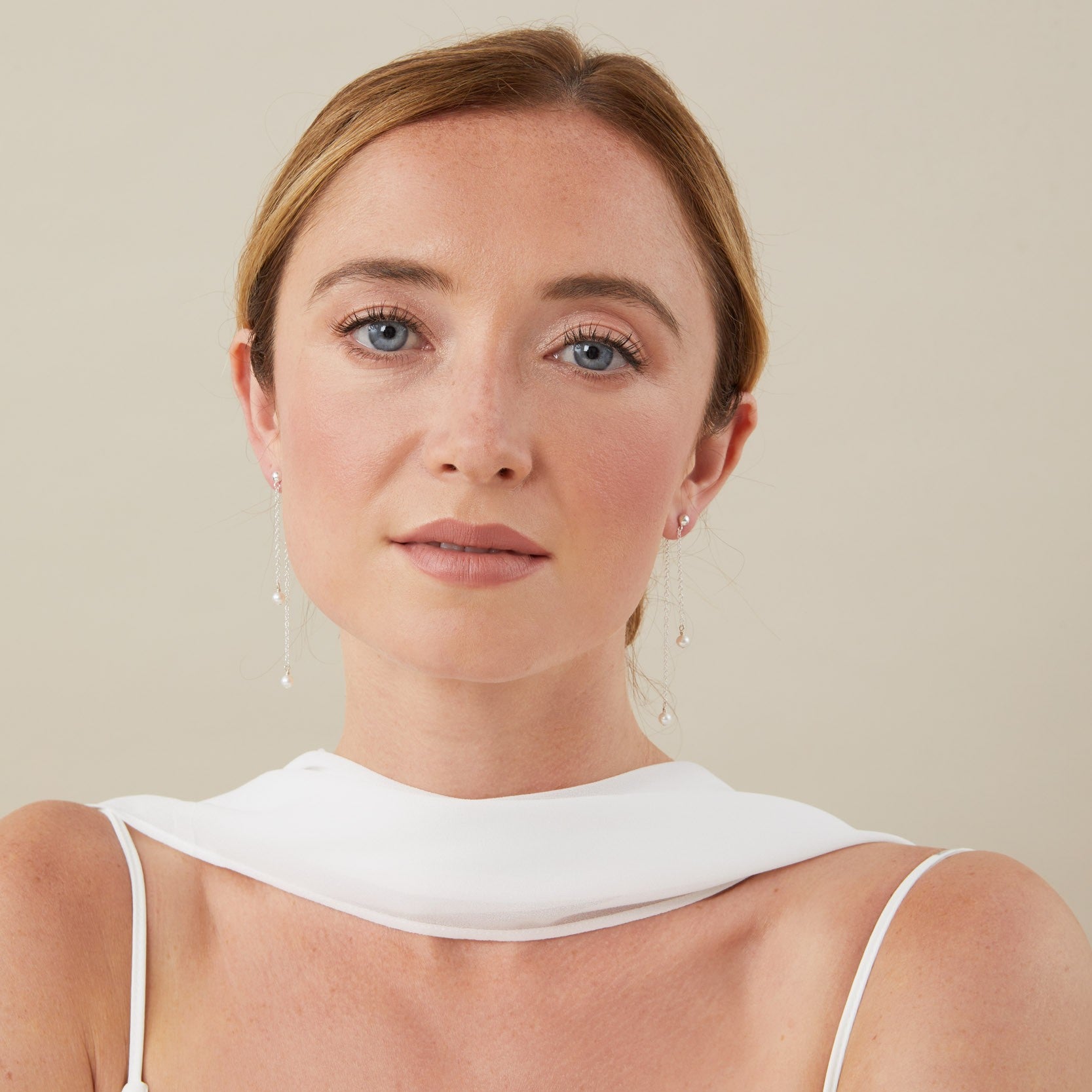 Pearl and Long Chain Ear Jacket - Winrey