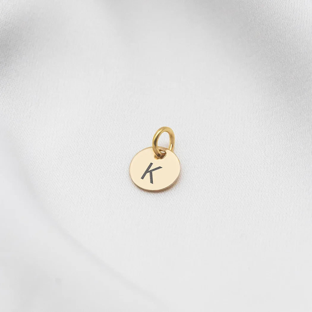 7mm Engraved Disc Charm Add On