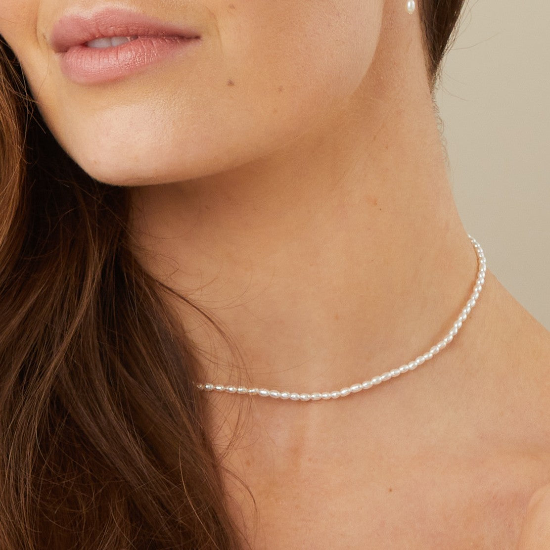 Kira Seed Pearl Necklace
