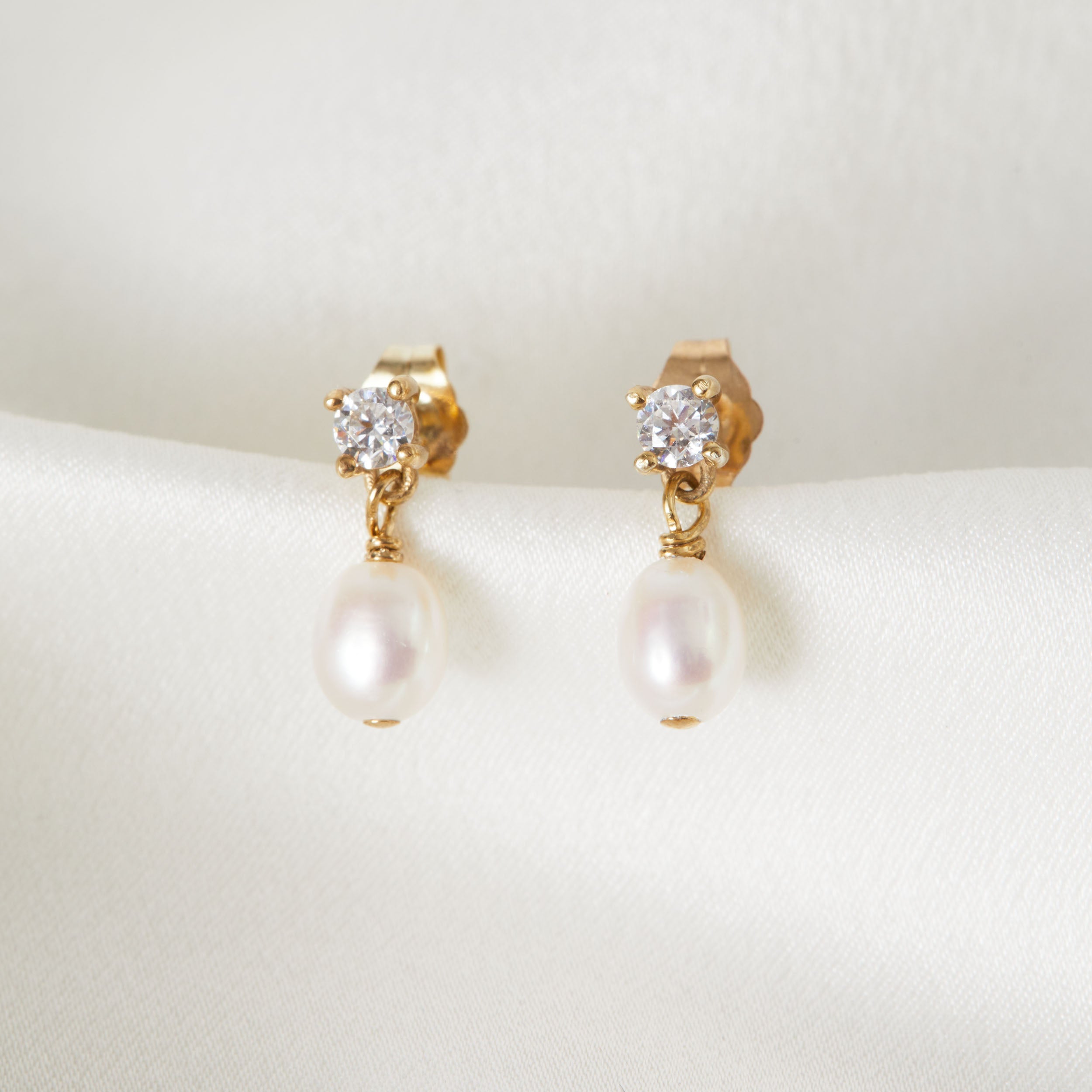 Mini Crystal and Pearl Necklace Jewellery Set - Halley