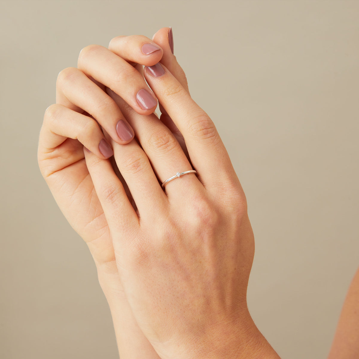 Mini Single Crystal Birthstone Ring