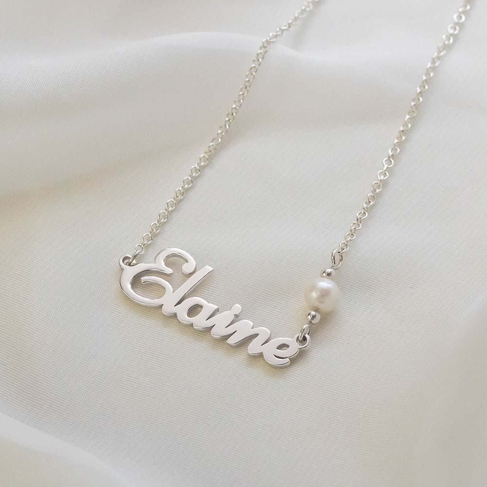 Pearl Name Necklace