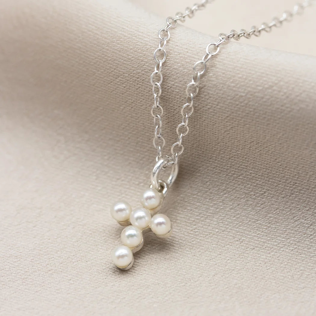Sterling Silver Mini Cross Necklace