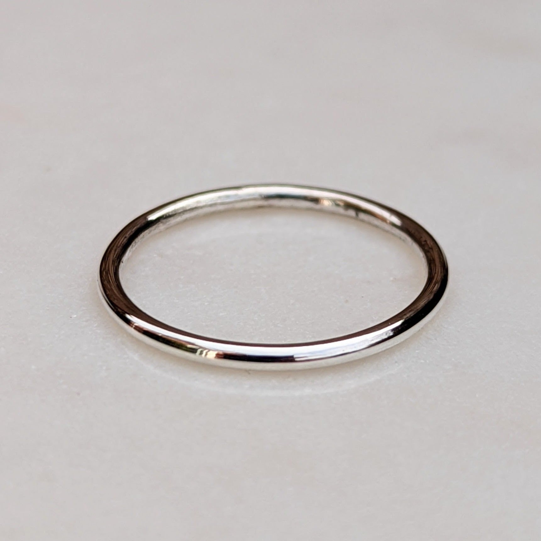 Sterling silver stacking ring